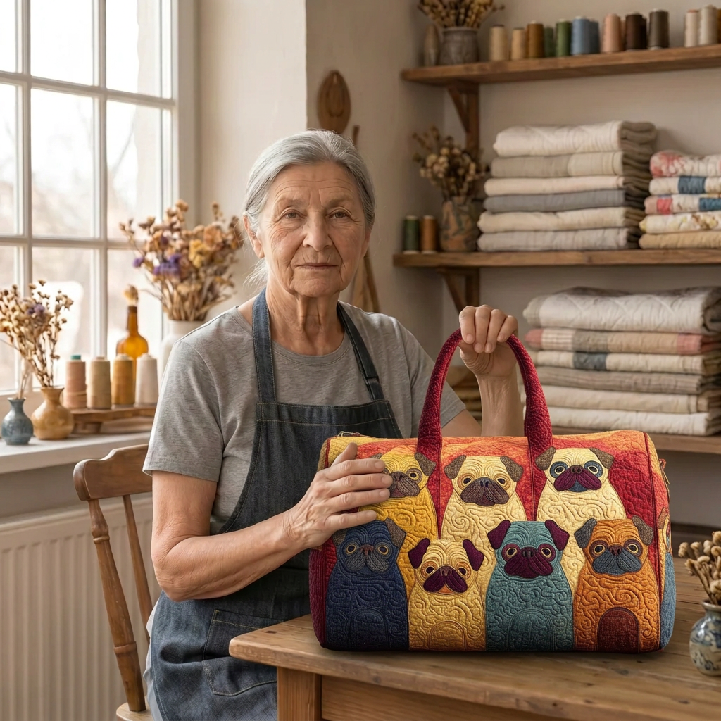 Lien de Maison Bruges avec le sac de voyage matelassé Carlin Dodu