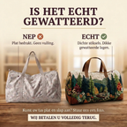 Gewatteerde reistas Hoeder van het Bos: echt gewatteerd tegenover plat bedrukt