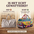 Gewatteerde reistas Echo van Vrijheid: echt gewatteerd tegenover plat bedrukt