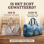 Gewatteerde reistas Vleugels van de Haven: echt gewatteerd tegenover plat bedrukt
