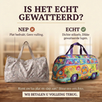 Gewatteerde reistas Nomadencharme: echt gewatteerd tegenover plat bedrukt