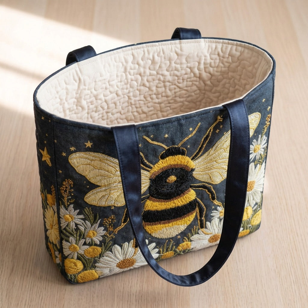 Étoile du Jardin Sac Fait Main – sac ouvert avec doublure matelassée