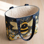 Étoile du Jardin Sac Fait Main – sac ouvert avec doublure matelassée