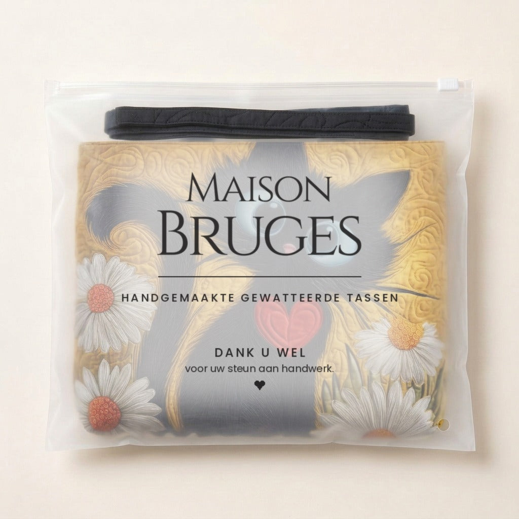 Marguerite & Ombre Sac Fait Main dans sa pochette Maison Bruges