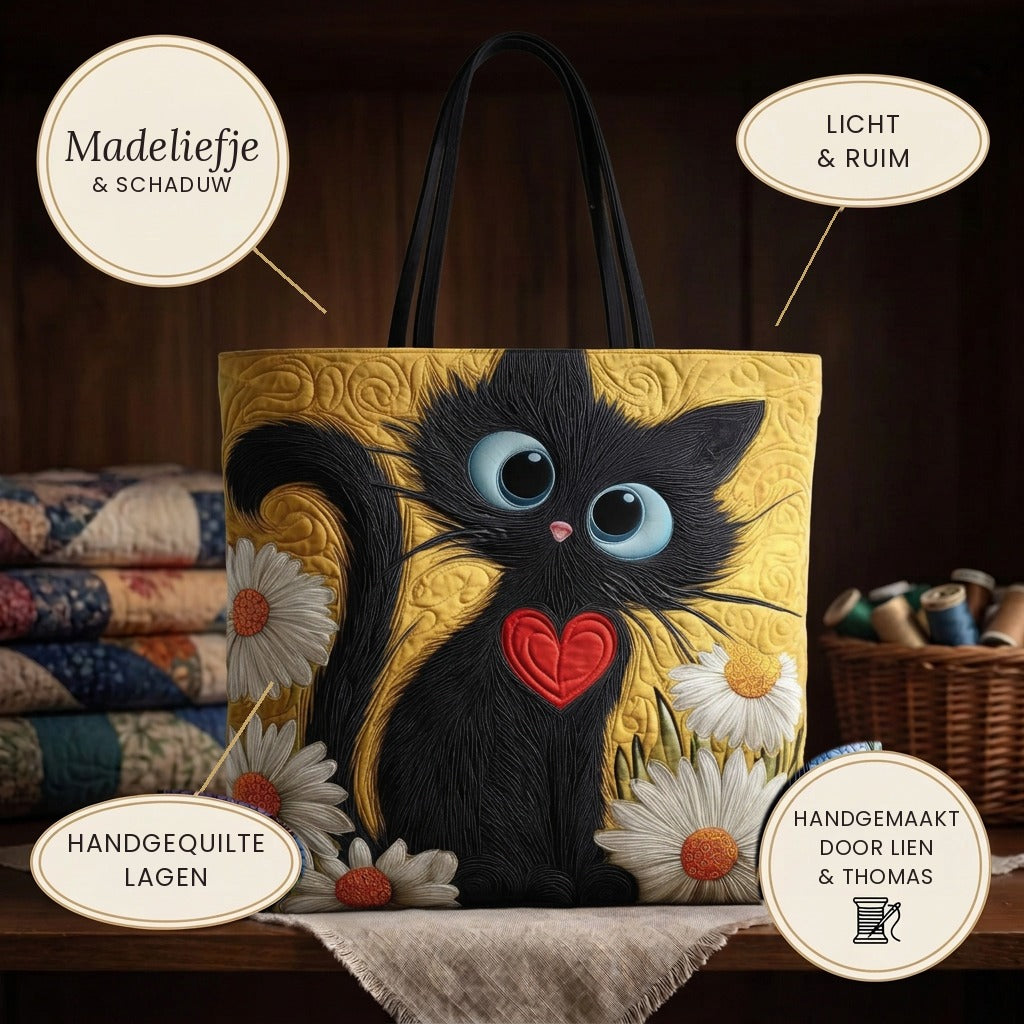 Marguerite & Ombre Sac Fait Main – détails : léger et spacieux, couches matelassées