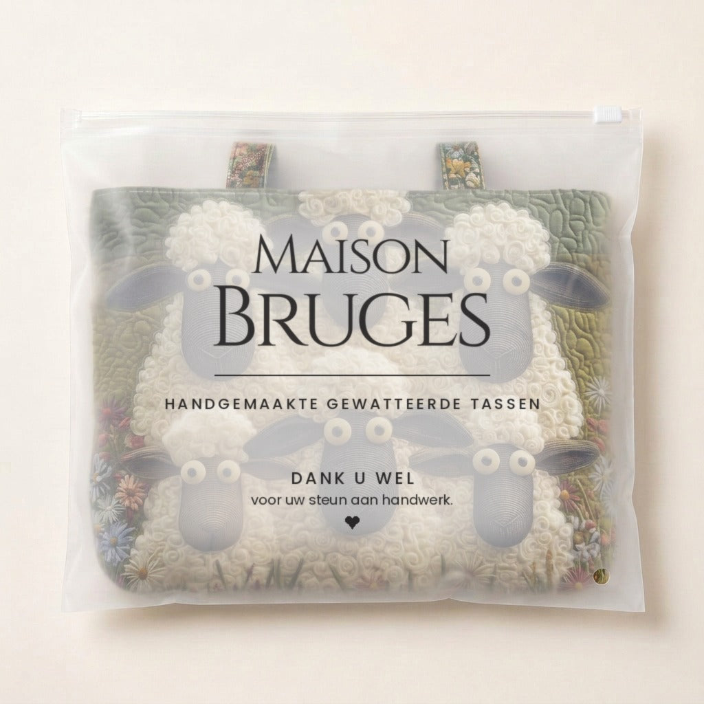 Troupeau des Prés Sac Fait Main dans sa pochette Maison Bruges