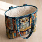 Sagesse & Encre Sac Fait Main – sac ouvert avec doublure matelassée