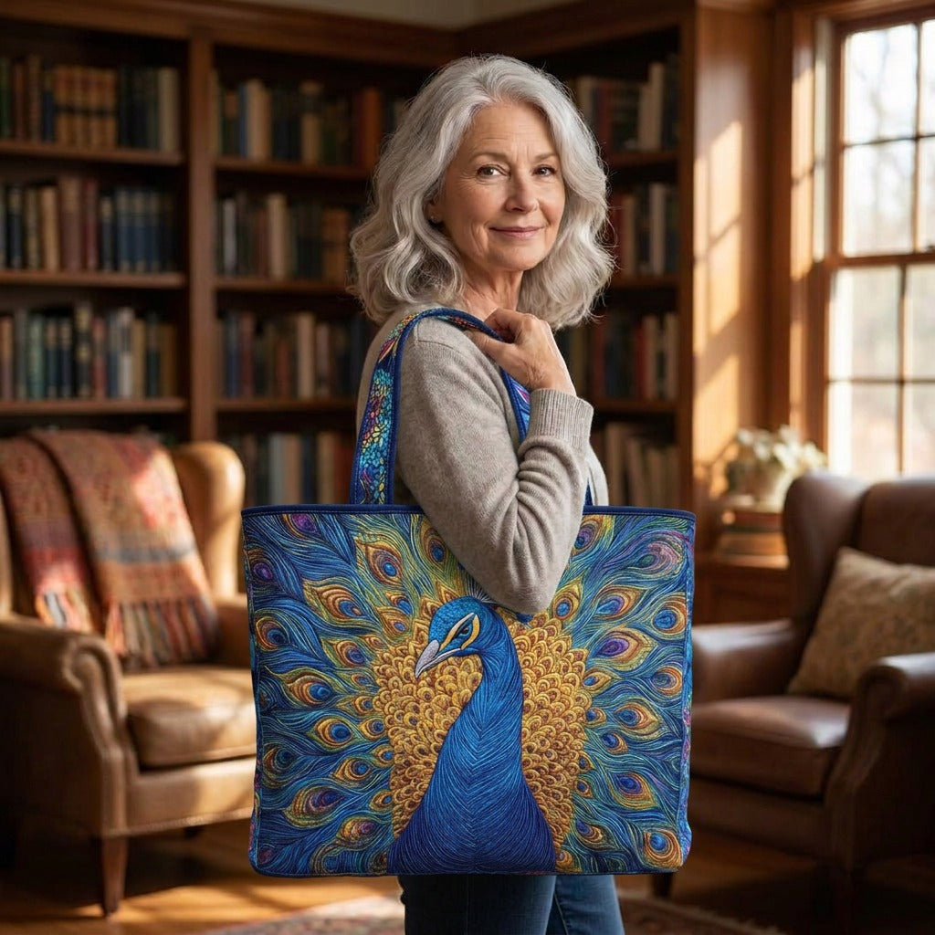 Plume Royale Sac Fait Main – tote bag matelassé porté à l’épaule