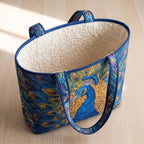 Plume Royale Sac Fait Main – sac ouvert avec doublure matelassée