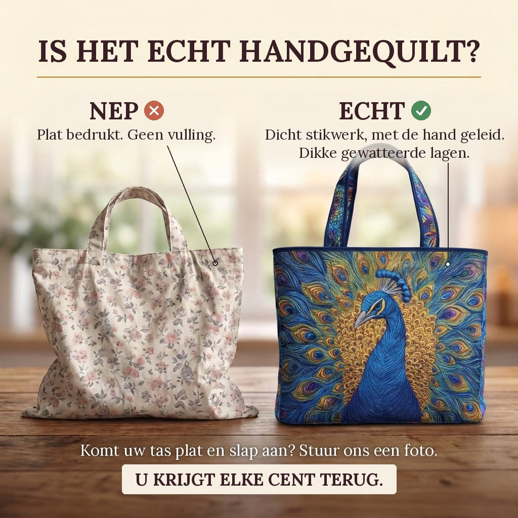 Plume Royale Sac Fait Main : vrai matelassage ou impression plate