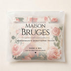 Red Cat with Roses quilted tote bag in its Maison Bruges pouch