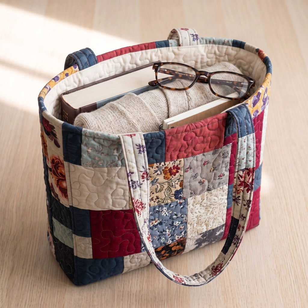 Noble Schnauzer Sac Fait Main – sac rempli d’un livre, d’un gilet et de lunettes