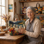Lien dans son atelier avec le Troupeau du Lac Sac Fait Main