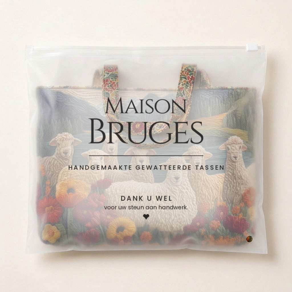 Troupeau du Lac Sac Fait Main dans sa pochette Maison Bruges