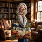 Troupeau du Lac Sac Fait Main – tote bag matelassé porté à l’épaule