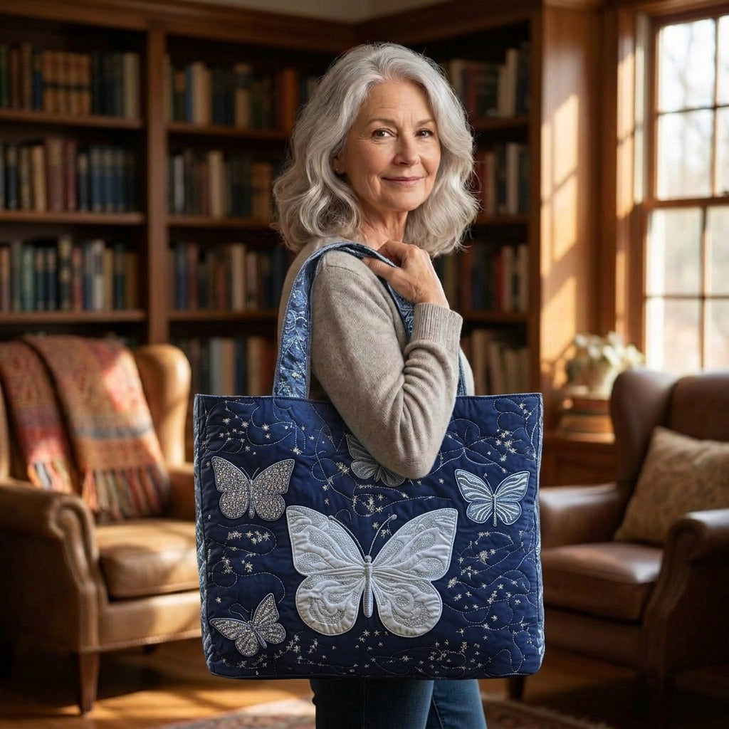 Aile d'Argent Sac Fait Main – tote bag matelassé porté à l’épaule