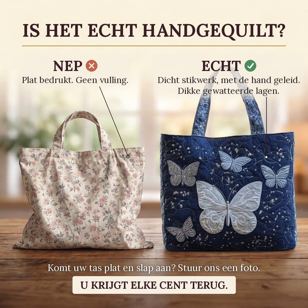 Aile d'Argent Sac Fait Main : vrai matelassage ou impression plate