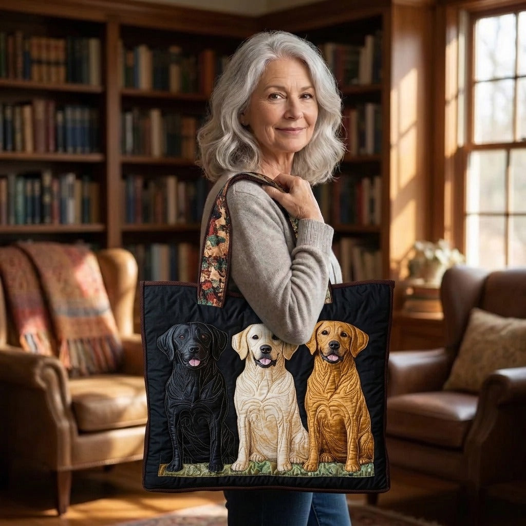 Trio Doré Sac Fait Main – tote bag matelassé porté à l’épaule