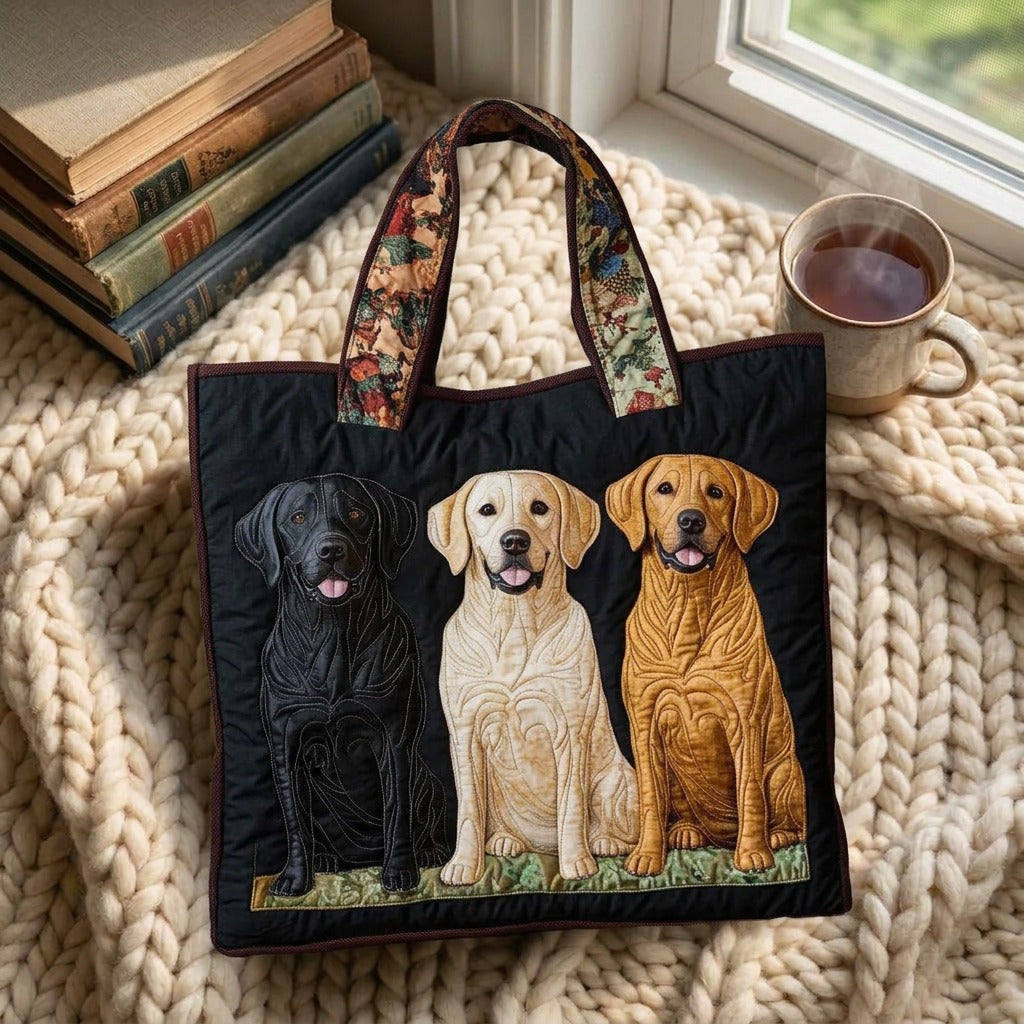 Trio Doré Sac Fait Main – sac sur un plaid tricoté avec un café près de la fenêtre