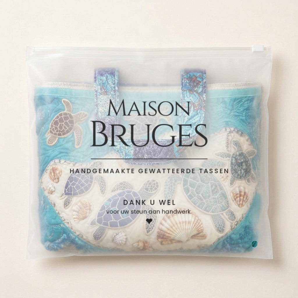 Amour de Tortues Sac Fait Main dans sa pochette Maison Bruges