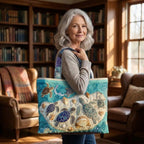 Amour de Tortues Sac Fait Main – tote bag matelassé porté à l’épaule