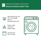 Wasvoorschriften gewatteerde reistas