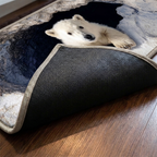 Lot de tapis de cuisine – gros plan sur le dessus matelassé et le dos antidérapant en caoutchouc