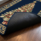 Lot de tapis de cuisine – gros plan sur le dessus matelassé et le dos antidérapant en caoutchouc