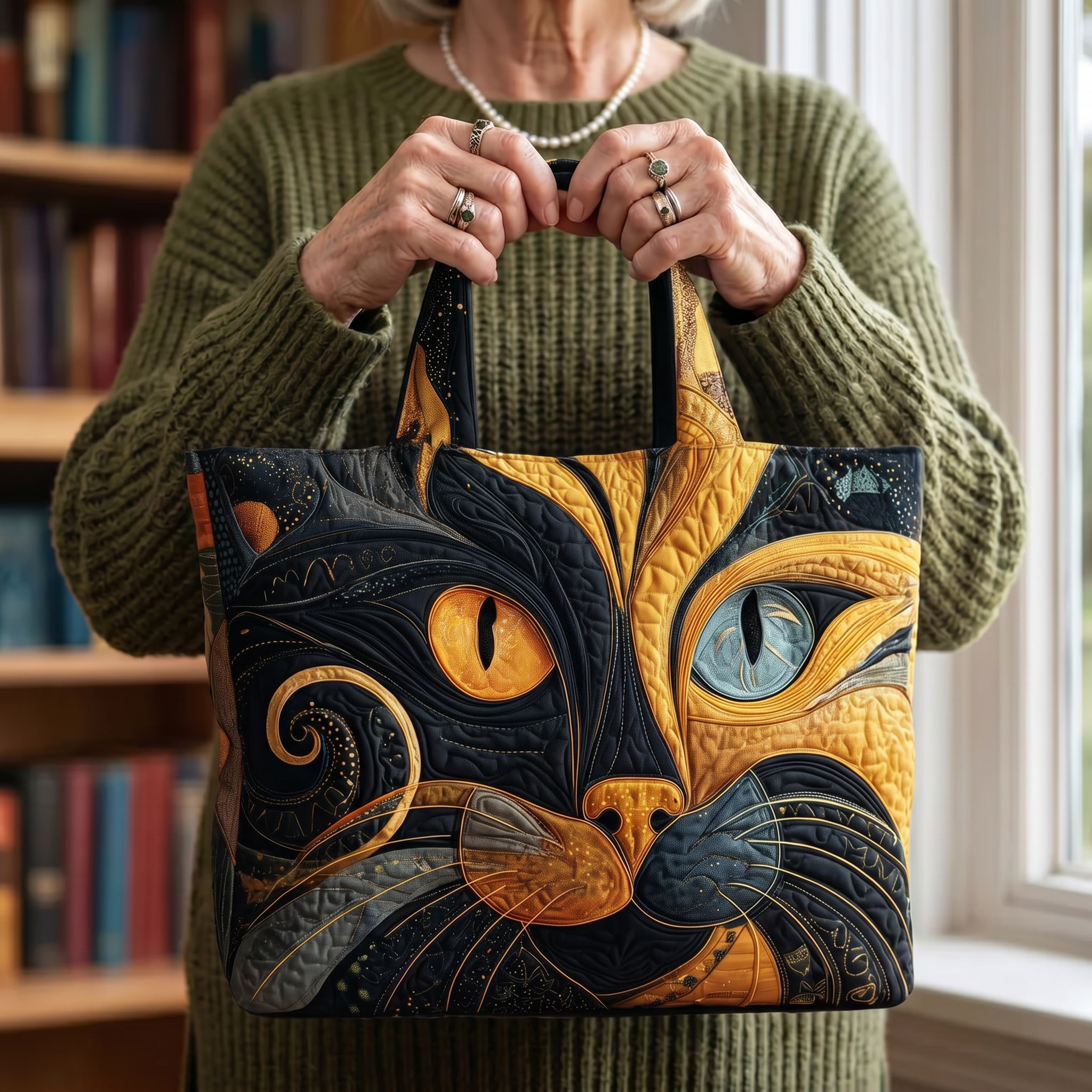 Mystique Féline Sac Fait Main