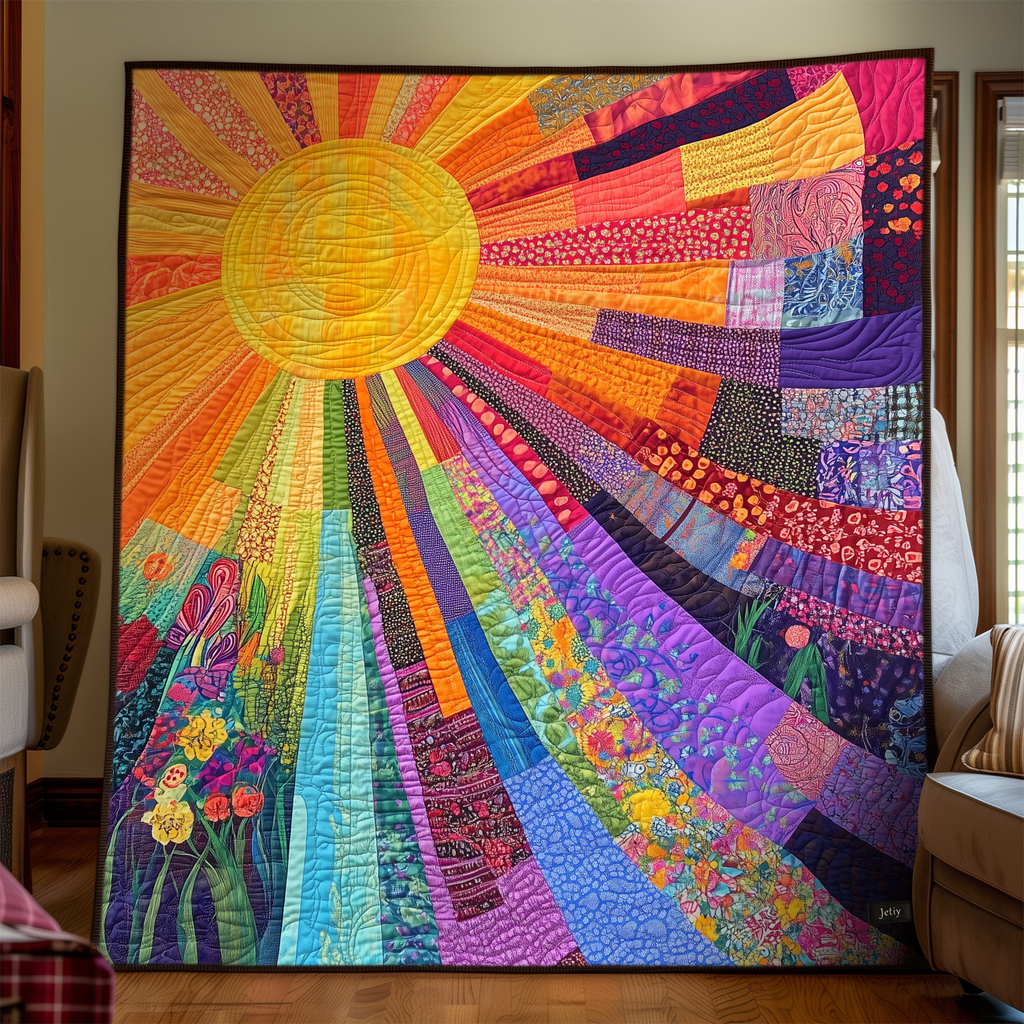 Couvre-lit matelassé Soleil radieux – photo supplémentaire