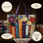 Amoureux des Livres Tote Bag Matelassé – détails : léger et spacieux, couches matelassées