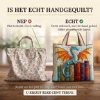 Drakenwachter van Boeken Gewatteerde Draagtas: echt gewatteerd tegenover plat bedrukt