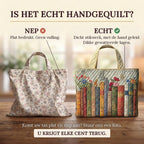 Bibliothèque Enchantée Tote Bag Rembourré : vrai matelassage ou impression plate