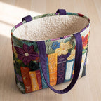 Coin Littéraire Sac Matelassé – sac ouvert avec doublure matelassée