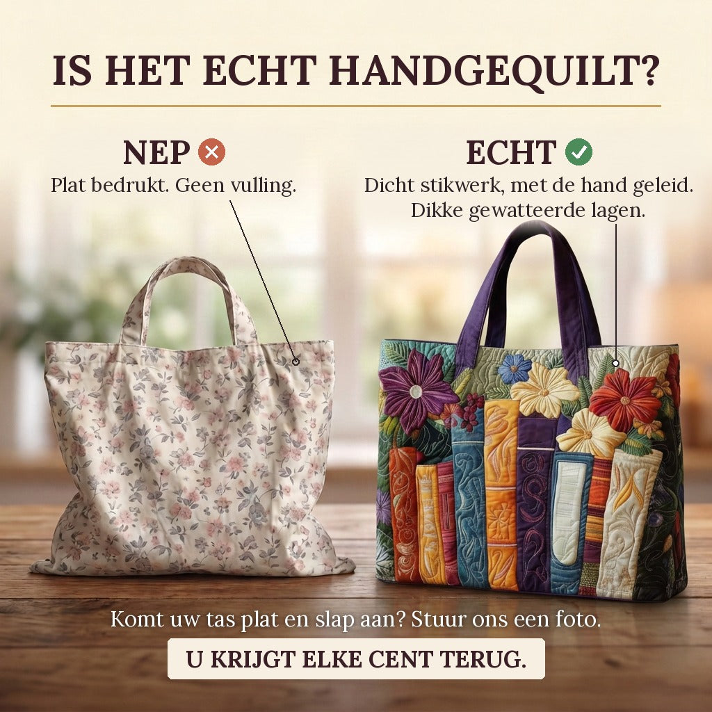 Coin Littéraire Sac Matelassé : vrai matelassage ou impression plate