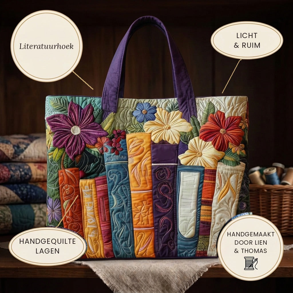Coin Littéraire Sac Matelassé – détails : léger et spacieux, couches matelassées