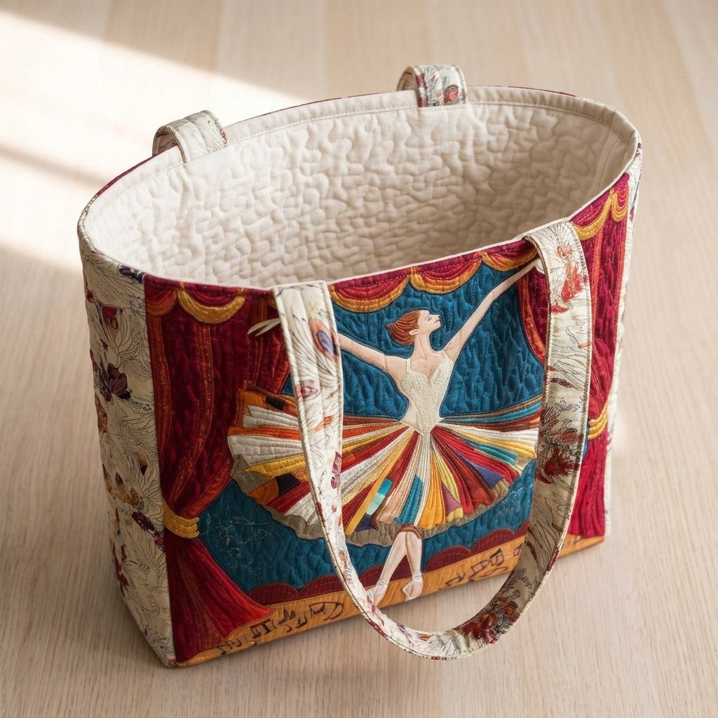 Grâce du Ballet Sac Matelassé – sac ouvert avec doublure matelassée