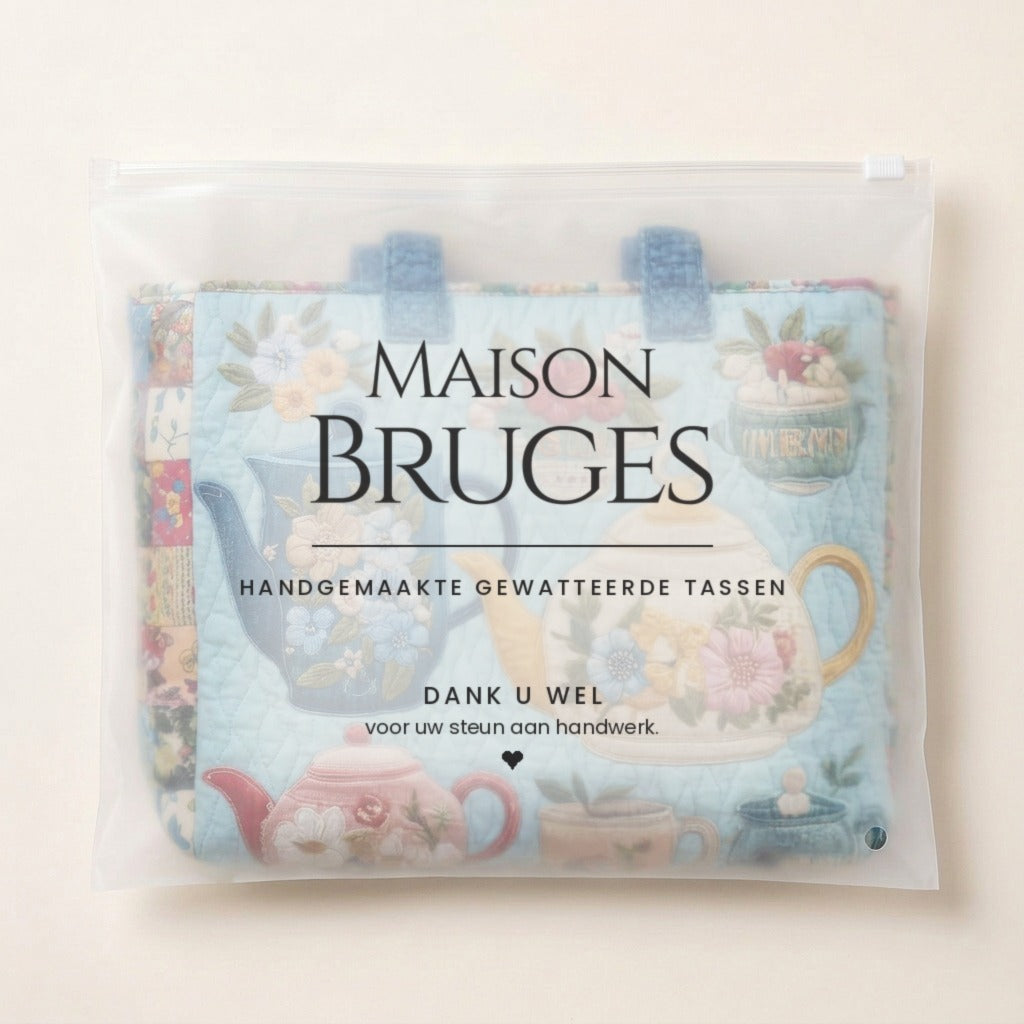 Floraison du Jardin Sac Matelassé dans sa pochette Maison Bruges