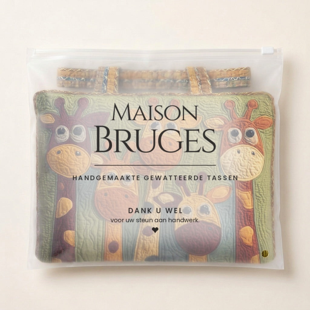 Grâce de la Savane Sac Matelassé dans sa pochette Maison Bruges
