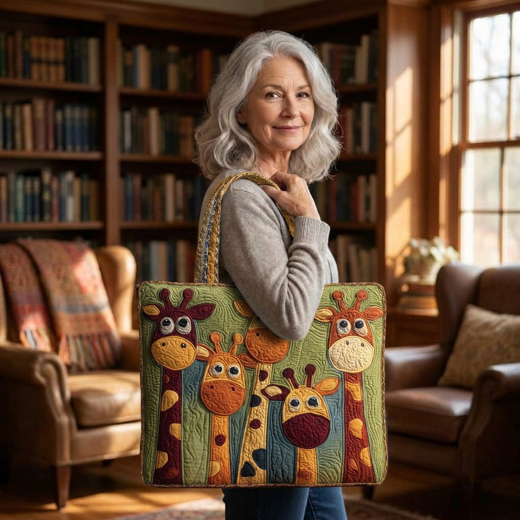 Grâce de la Savane Sac Matelassé – tote bag matelassé porté à l’épaule