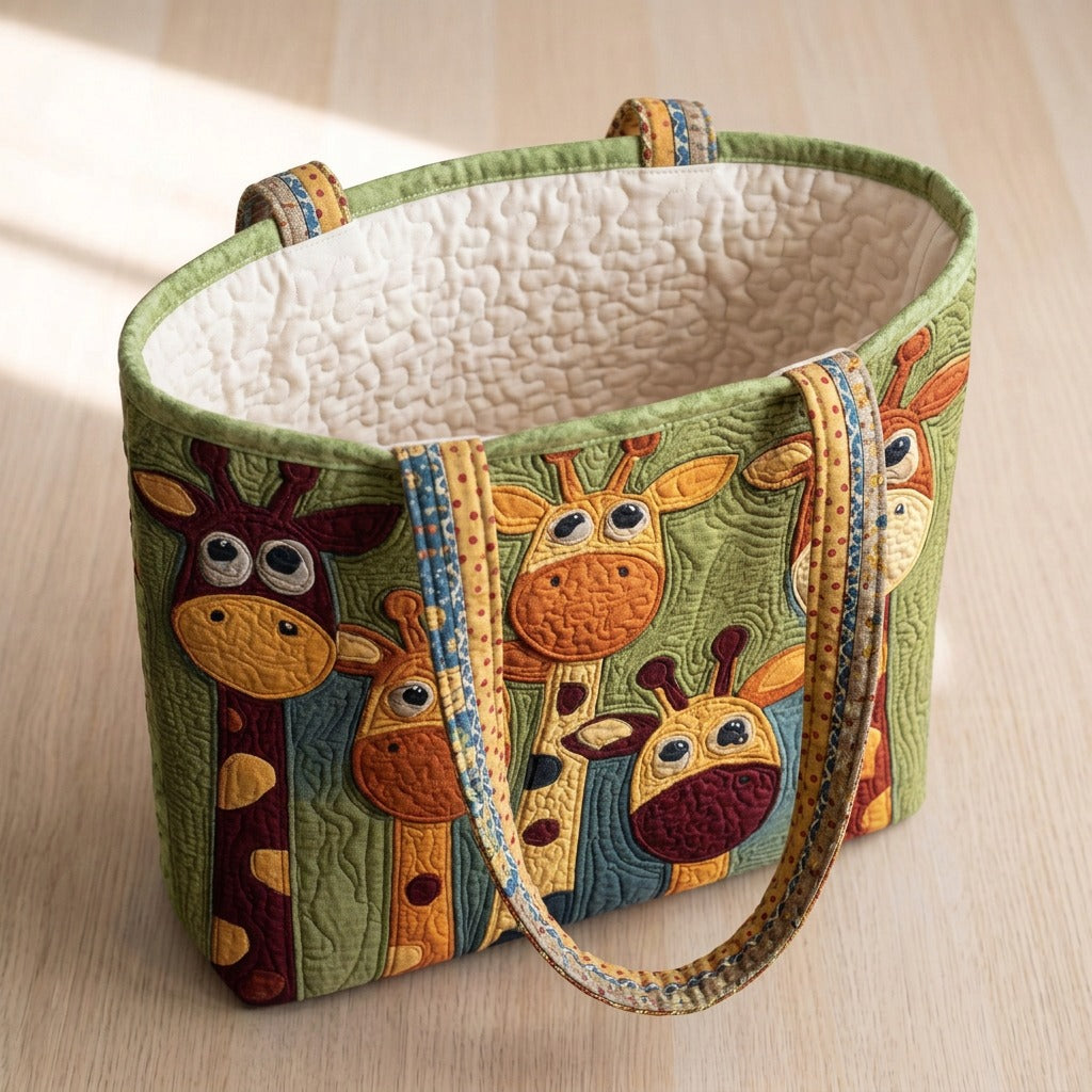Grâce de la Savane Sac Matelassé – sac ouvert avec doublure matelassée