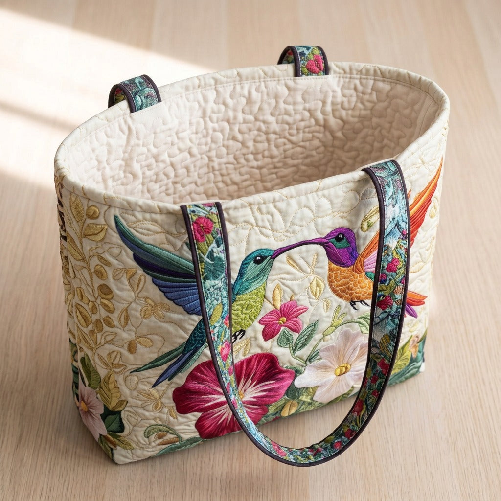 Fleur & Aile Sac Matelassé – sac ouvert avec doublure matelassée