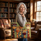 Élégance Savane Tote Bag Matelassé – tote bag matelassé porté à l’épaule