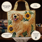 Harmonie Dorée Tote Bag Matelassé – détails : léger et spacieux, couches matelassées