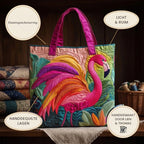 Flamingoschemering Gewatteerde Draagtas – details: licht en ruim, gewatteerde lagen
