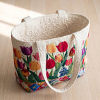 Classique Intemporel Tote Bag Matelassé – sac ouvert avec doublure matelassée
