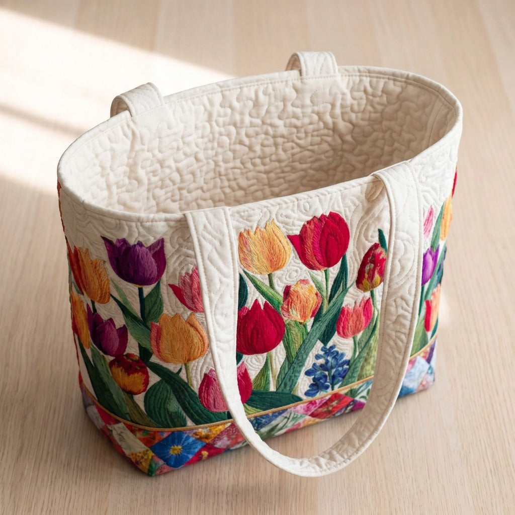 Classique Intemporel Tote Bag Matelassé – sac ouvert avec doublure matelassée