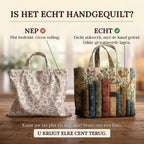 Jardin Bibliothèque Tote Bag Matelassé : vrai matelassage ou impression plate
